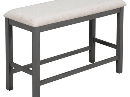 Counter Height Dining Set With Shelf, 4 Chairs And Bench