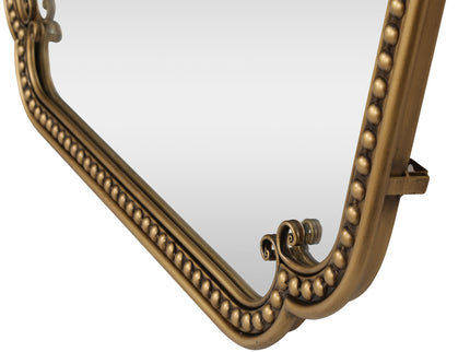 Full Length Mirror With Stand, Floor Standing Dressing For Bedroom - Antique Gold