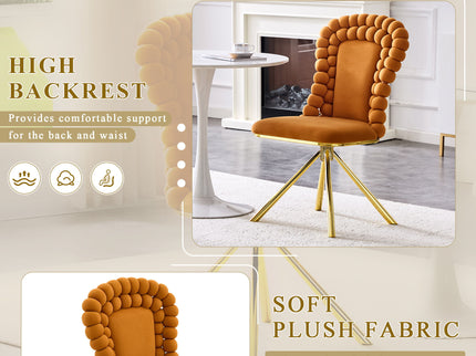 Puffy Bubble, Ball Chain Chair For Dining Room & Kitchen (Set of 2)