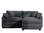 Dark Gray / 2 Pc. 2 Seater Sectional, Ottoman