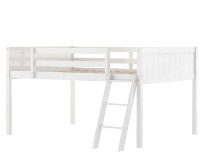 Low Loft Bed With Adjustable Ladder
