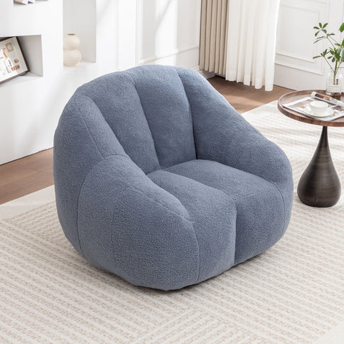 Comfy Bean Bag Chair With Memory Foam Filler, Tufted Soft