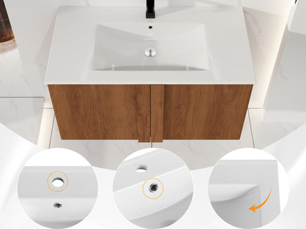 Floating Bathroom Vanity With Sink Combo