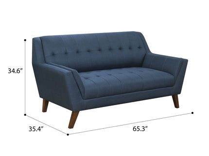 Loveseat - Blue - Fabric