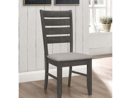 Padded Seat Side Chairs With Tapered Slats (Set of 2)