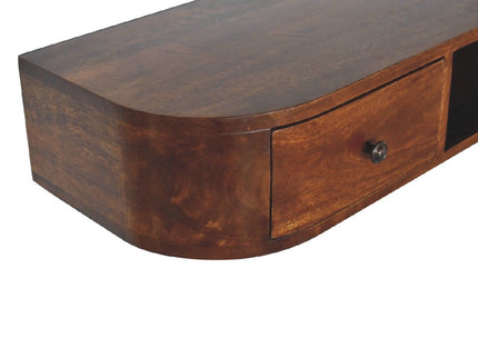 Lunar - 2 Drawer Floating Console - Chestnut