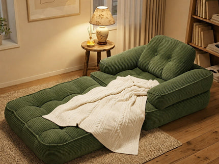 Convertible 2 In 1 Armrest Sofa For Bedroom