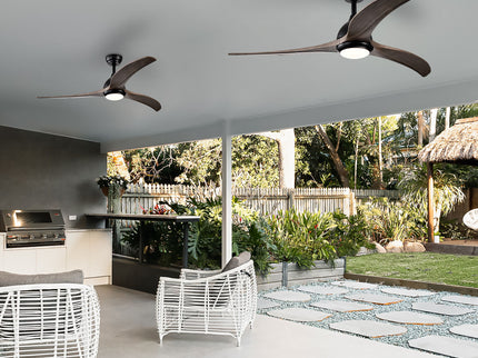 Indoor Outdoor Ceiling Fan With Light With Remote Control, Noiseless Reversible Motor, 6 Speed, 3 Color
