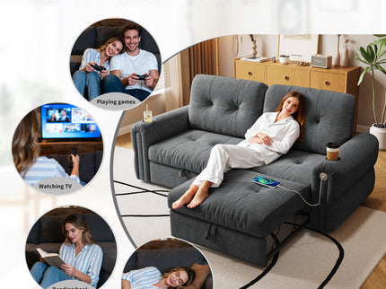 Cloud Like Convertible Sofa Bed With For Living Room
