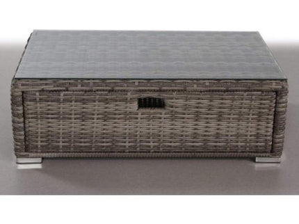 Glass Outdoor Coffee Table - Gray Mix