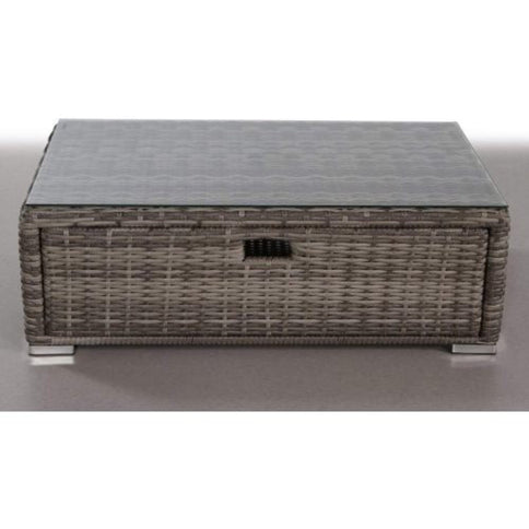 Glass Outdoor Coffee Table - Gray Mix