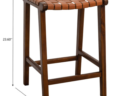 James - Mid-Century Modern Genuine Counter Stool