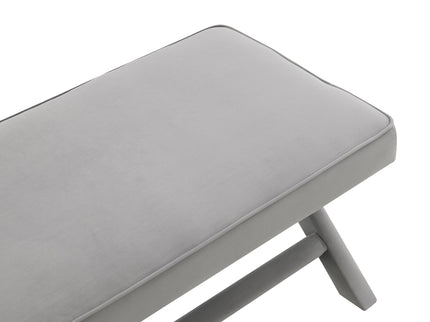 Comfort Double Bench Upholstered With X Crossed Legs