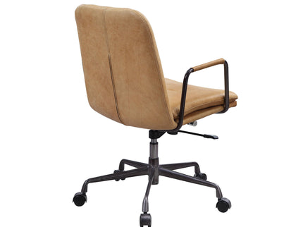 Eclarn - Top Grain Leather Office Chair - Brown