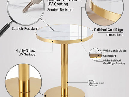 Modern Round Bistro Table