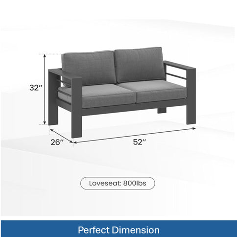 Outdoor Patio Set All-Weather With Thick Cushions