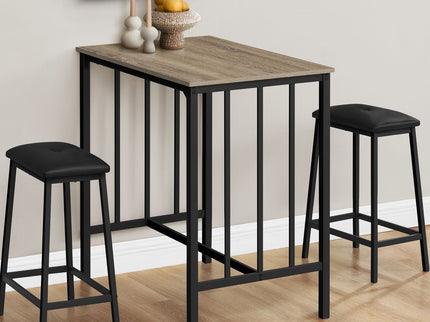 3 Pieces Dining Set, Counter Height, Rectangular, Small, Contemporary & Modern