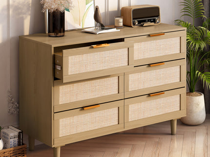 6 Drawer Storage Modern Cabinet For Bedroom