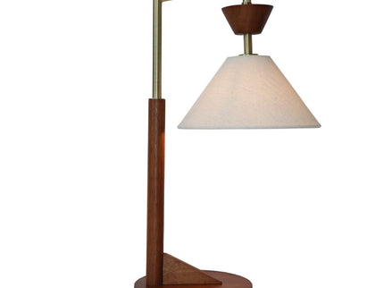Nightstand Desk Lamp With Cone Shade For Eye Protection - Brown