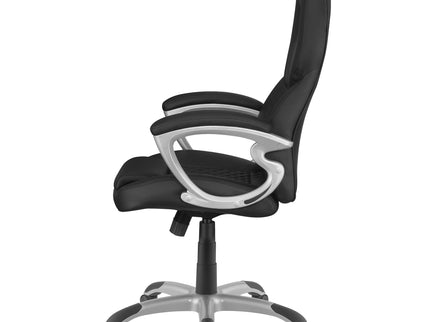 Bruce - Upholstered Adjustable Home Office Chair With Ergonomic Support And Smooth Swivel Function - Black