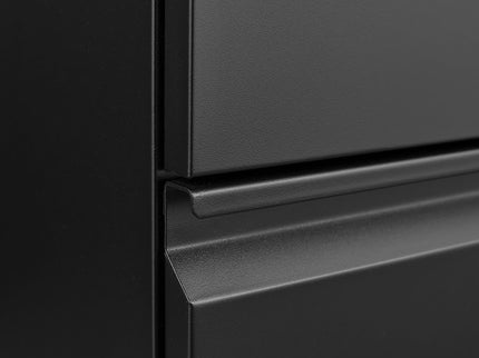 2 Drawer File Cabinet With Lock, Metal Under Desk Rolling Filing Cabinet Fits Letter / Legal / A4 Size For Home Office, Mobile Filing Cabinet