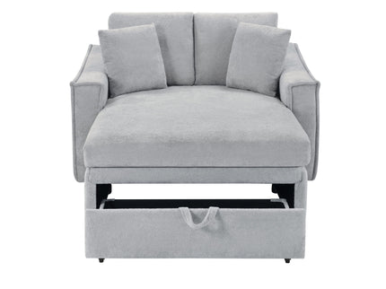 Modern Chaise Sofa With Hidden Storage For Living Room
