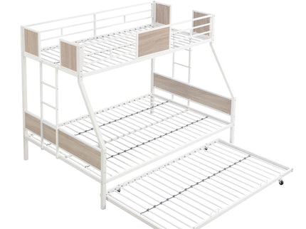 Modern Metal Bunk Bed With Dual Side Ladder And Metal Desig
