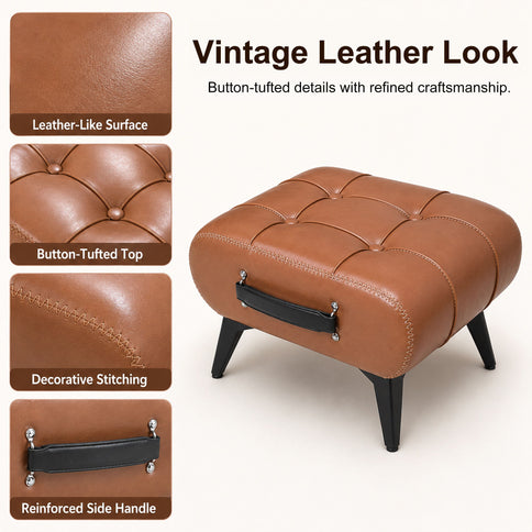 Minimalist Footstool With Hidden Storage