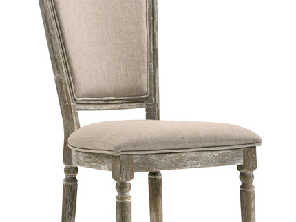Gabrian - Two Tone, Reclaimed Side Chair (Set of 2) - Beige / Gray
