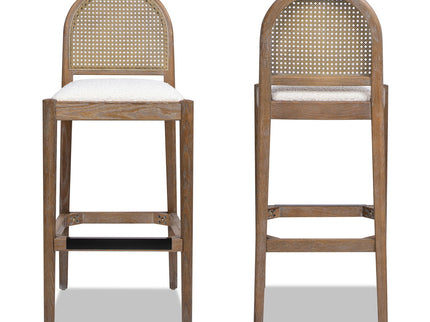 Panama - Curved Back Cane Bar Stool (Set of 2)