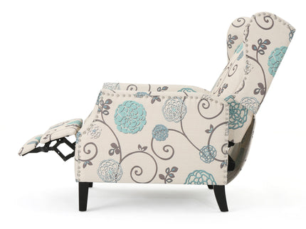 Westeros Wing Back Fabric Upholstered Recliner