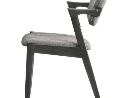 Modern Dining Chair And Zigzag Arm Design (Set of 2)