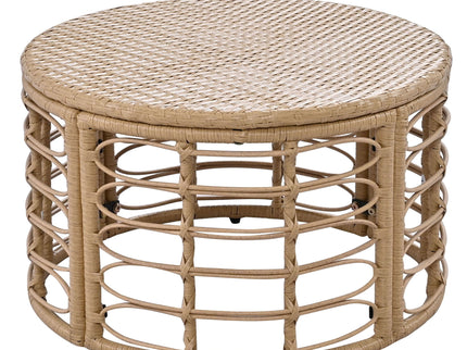 Outdoor Patio Furniture, All-Weather Rattan Sectional Sofa Set With Thick Cushions And Pillows, Freely Combined Conversation Sets For Garden, Backyard, Balcony