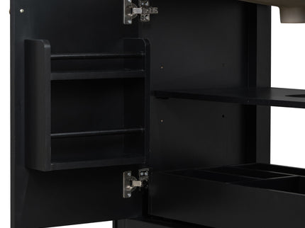 Bathroom Vanity With Sink With 2 Doors And Adjustable Shelf