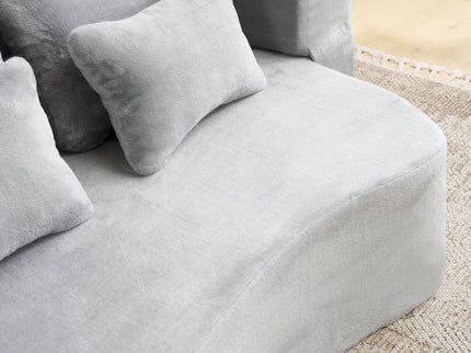 Modern Floor Sofa With 4 Pillows