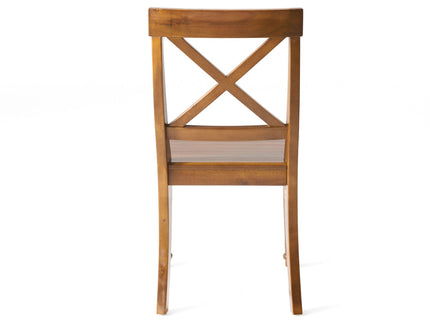 Dining Chair With X Shaped Back (Set of 2)