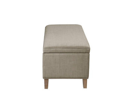 Caymus - Rectangular Soft Close Storage Bench - Light Gray