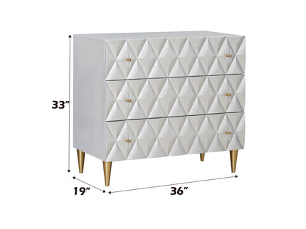Anson - Console Cabinet - Silver / Champagne