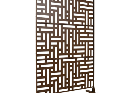 Decorative Freestanding Metal Privacy Screen For Indoor & Outdoor Use