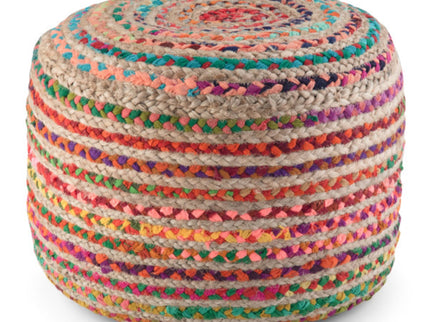 Margo - Handcrafted Round Pouf