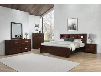 Polk - 5 Piece Queen Bedroom Set - Cappuccino