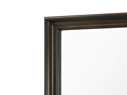 Merlot - Square Mirror - Mahogany
