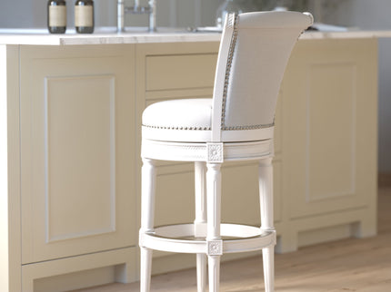 Swivel Barstool With High-Back