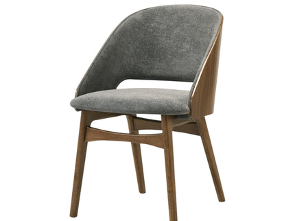 Delmon - Side Chair (Set of 2) - Gray / Walnut
