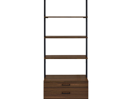 Wendell - 4 Shelf Storage Wall Bookshelf - Walnut