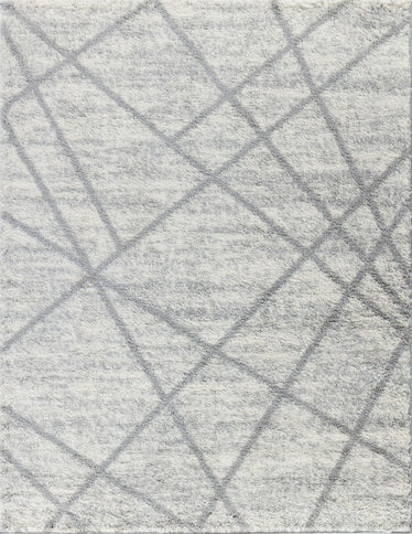 Loft Shag - 7'10" X 9'10" Polypropylene, Shaggy Area Rug - Gray