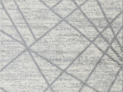 Loft Shag - 5' 3" X 7' Polypropylene, Shaggy Area Rug - Gray