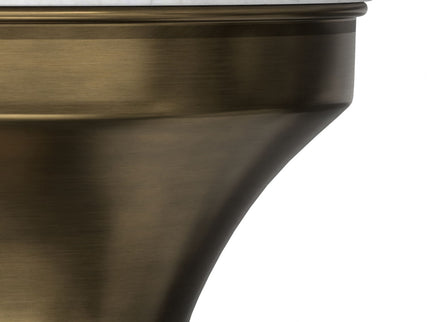 Raquel - Side Table - Antique Brass / White