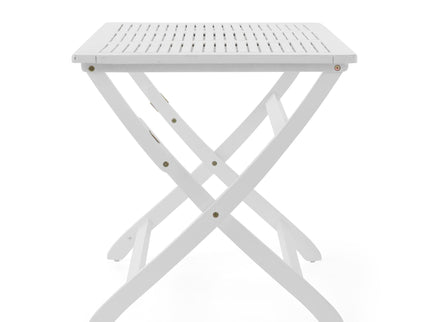 Blissique - Outdoor Foldable Wood Dining Table With Slat Design