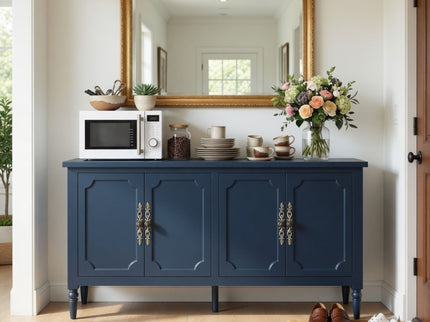 Vintage Buffet Cabinet With Adjustable Shelves